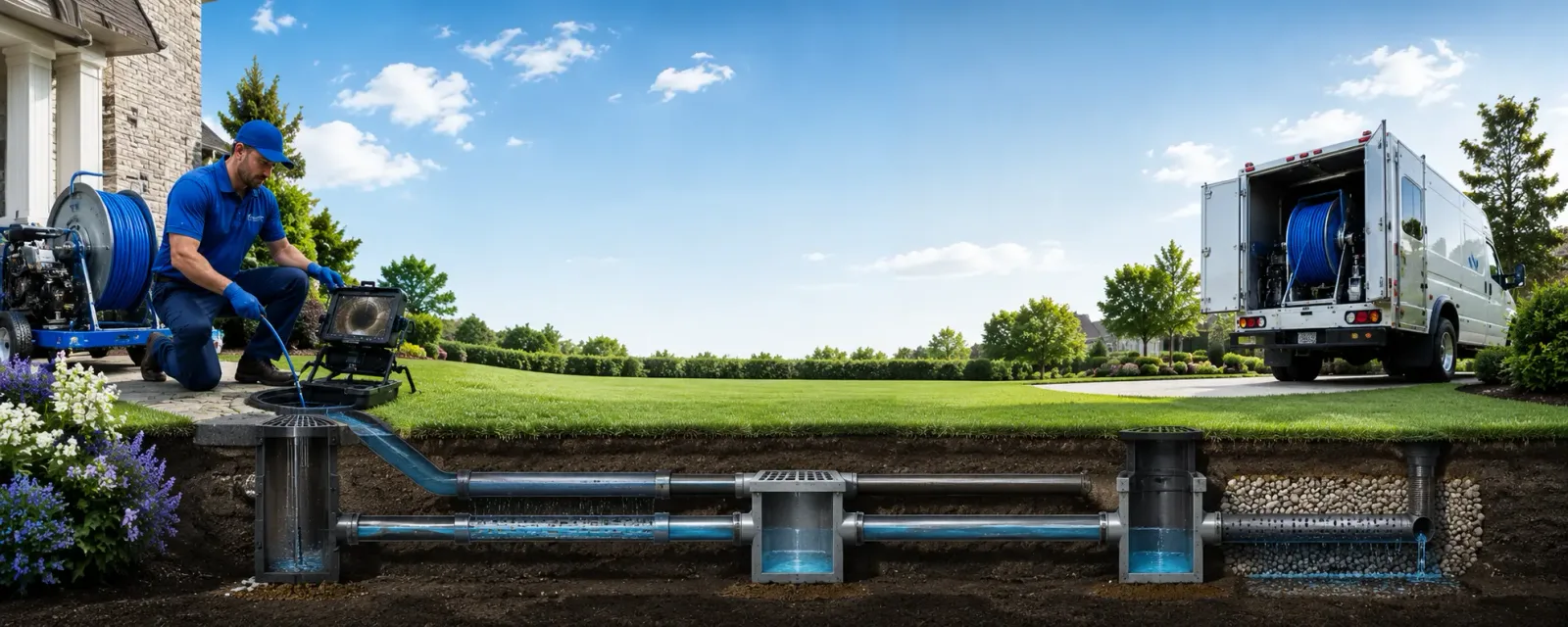 Outdoor drain cleaning information for Ira, IA
